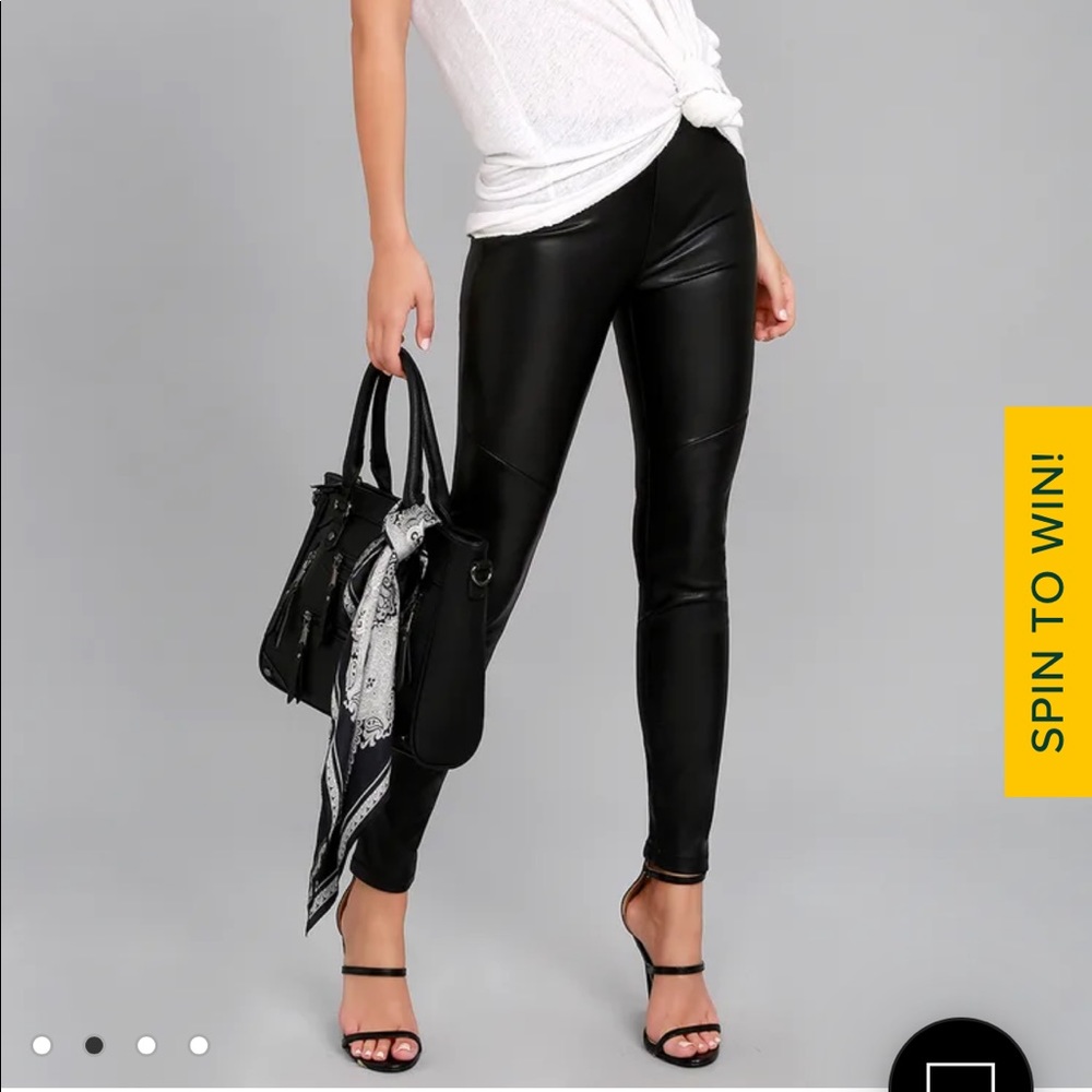 Free people vegan leather legging